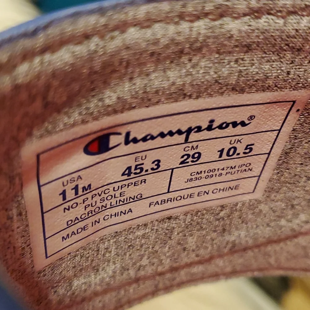 Champion IPO Royal Red Slides Flip Flops Sandals